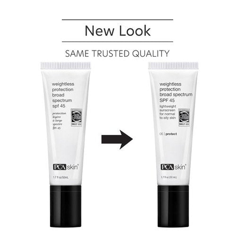 PCA SKIN Weightless Protection SPF 45 - Oil-Free Hydrating Sunscreen for Acne-Prone Skin (1.7 fl oz)