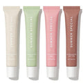 4 PCS Summer Special Lip Balm Butter, Hydrating, Nourishing Lip Gloss with Shea Butter & Olive Oil, Sheer Tinted Shine, Instant Moisture & Soothing Dry Lips (Pack of 4)