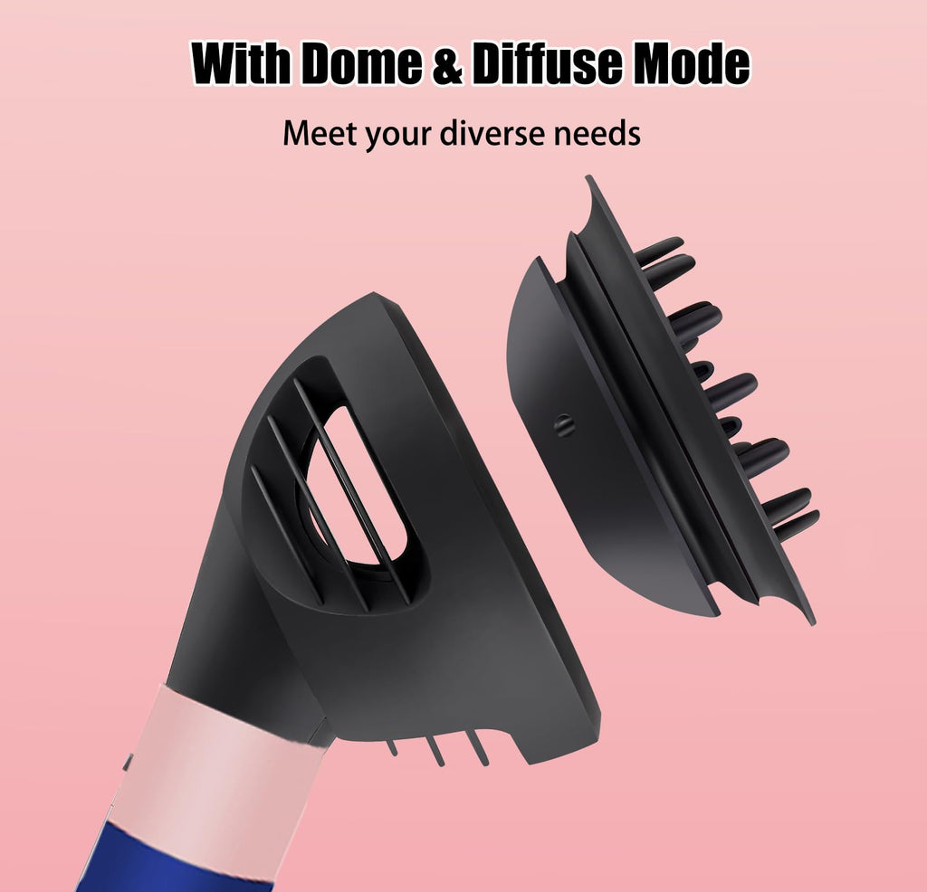 Wave Curl Diffuser for Dyson Airwrap, Dome and Diffuse Modes, Hair Diffuser Attachment for Fast Drying Wave Curly Thick Hair, Adding Volume and Define Curl Wave, Black