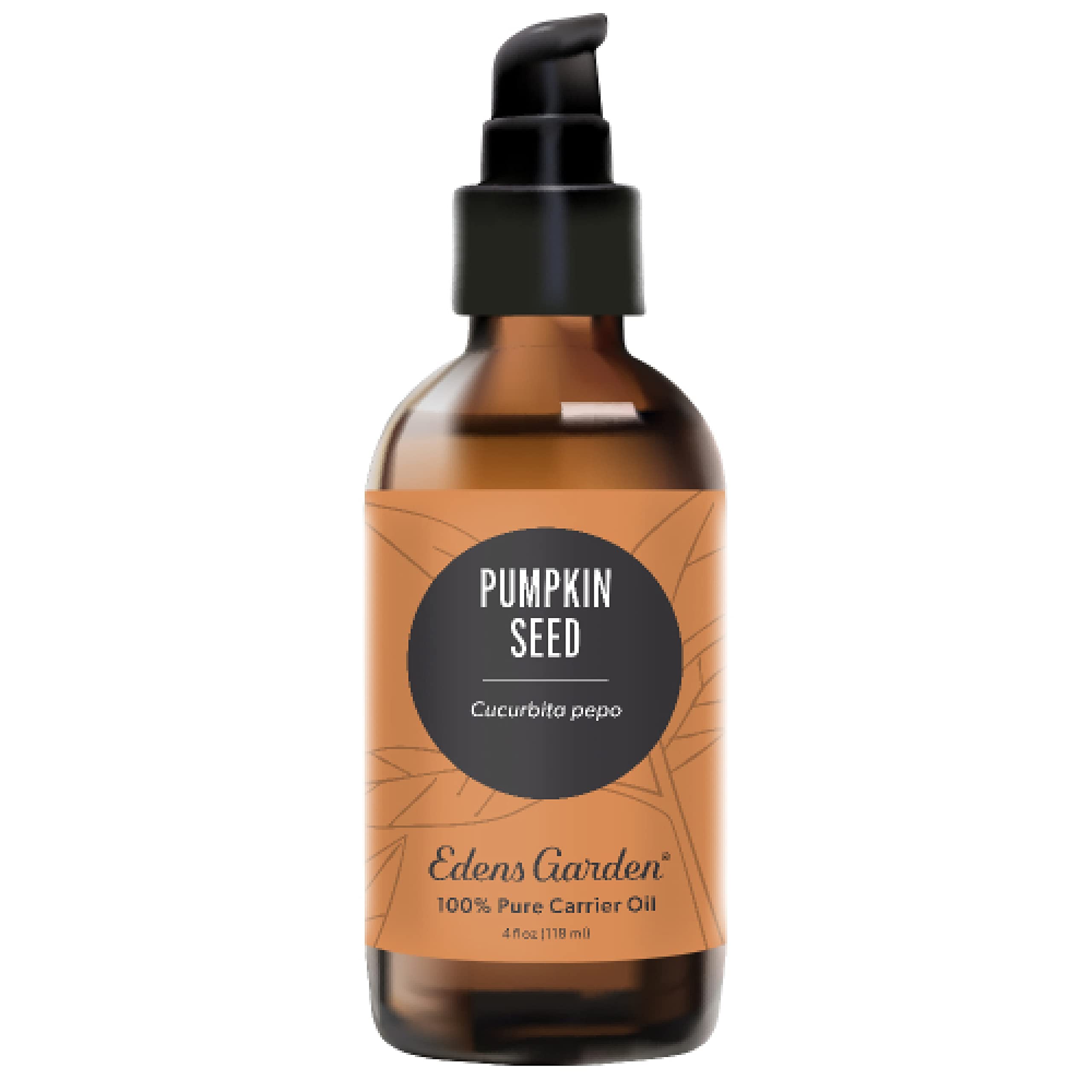 Edens Garden Pumpkin Seed Carrier Oil- 100% Pure Premium Cold Pressed & Hexane Free, Natural Moisturizer for Face, Skin, Hair, Scalp & Nail Care, Diluting Essential Oils & Massage 118 ml (4 fl oz)