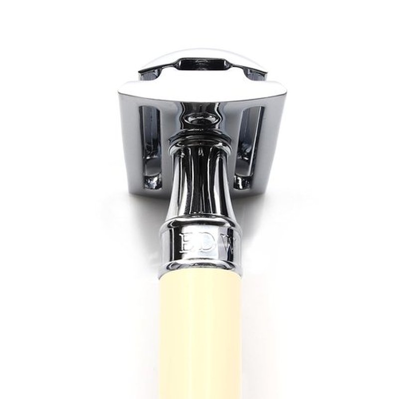 Edwin Jagger Classic Double Edge Safety Razor - Eco-Friendly & Reusable | Imitation Ivory Finish