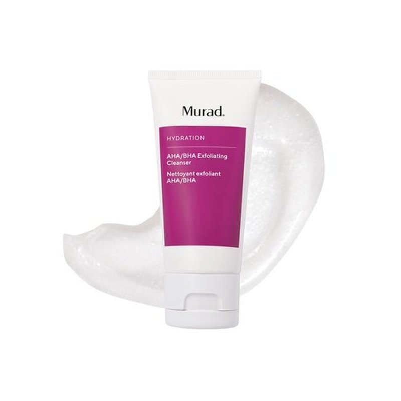 Murad AHA/BHA Exfoliating Cleanser - Triple-Action Face Wash with Salicylic, Lactic & Glycolic Acids - Smooth, Radiant Skin
