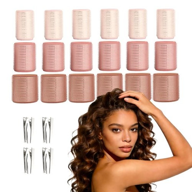 Skiennix Ceramic Ionic Thermal Hair Rollers - 26 Pcs Set with Self-Grip Curlers & Clips | Salon Quality for All Hair Types