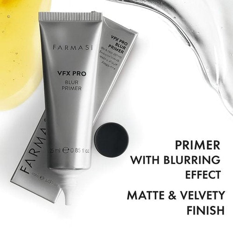 FARMASi VFX Pro Blur Makeup Primer, Smoothing Face Base with Soft-Focus Finish, Oil-Free Matte and Velvety Feel, Helps Minimize the Look of Pores and Fine Lines, Vitamin E, 0.85 fl oz, Blur