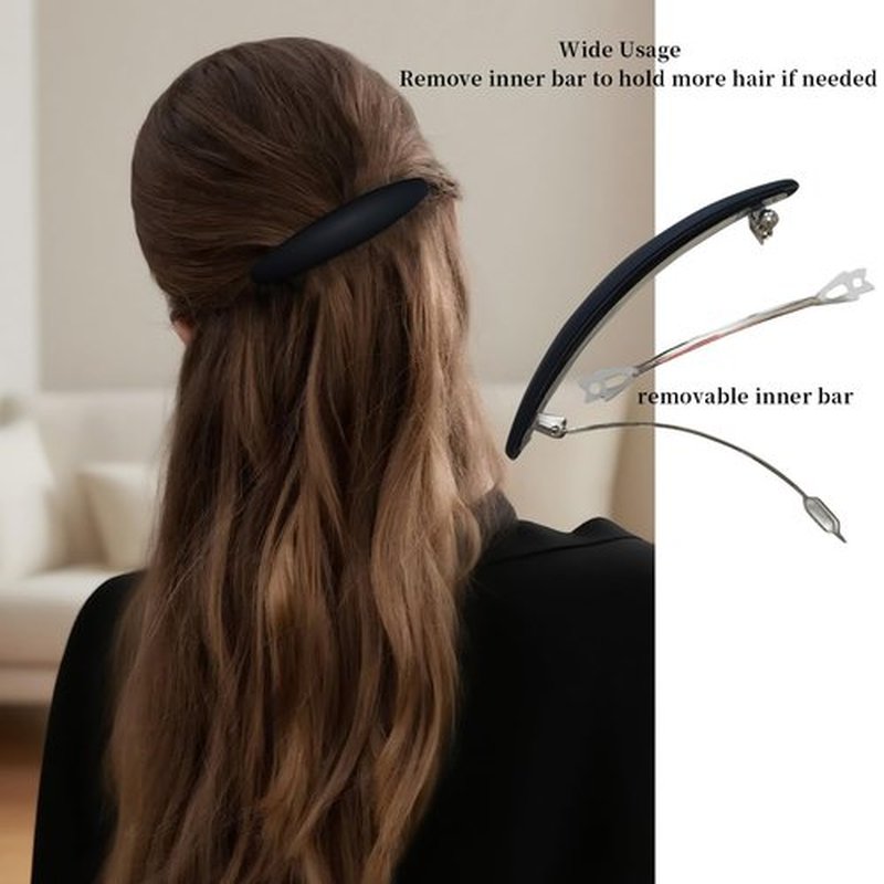 Markuii Large Hair Barrette 4 Inch No Slip Not Easy to Break French Hair Clips for Women Thick to Thin Hair, 5 Pack