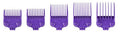 Andis 560997 OG Master Dual Magnet Attachment Clipper Guard Set, 5-Pack, Purple