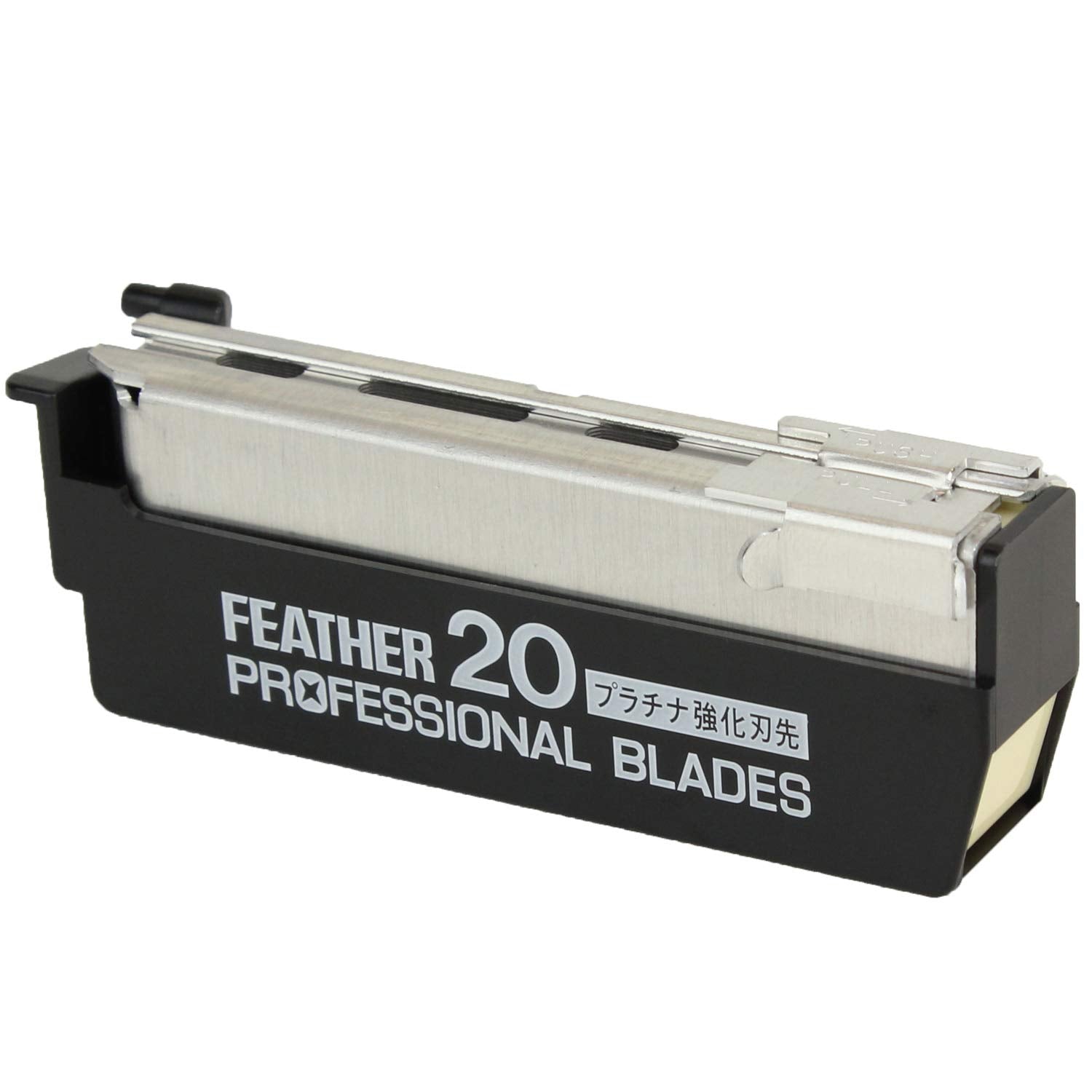 Feather Artist Club Professional Razor Blades - Single Straight Edge Replacement Blades for Full-Face Shaving, Beard Edging & Line-Ups - For Barbers & Men's Grooming - Made in Japan (3 Packs of 20)