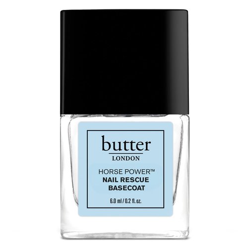 butter LONDON Base Coat Nail Polish, Horse Power - Nail Rescue Basecoat Helps Restore & Repair Damaged Nails - Nail Strengthener Helps Nail Growth & Prevent Staining, Gluten Free Nail Care, 0.2 Fl Oz