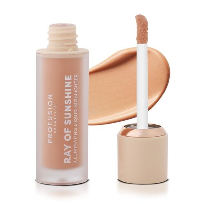 Profusion Cosmetics Liquid Highlighter - Blendable & Buildable Formula with Vitamin A & E | Sunkissed Shade