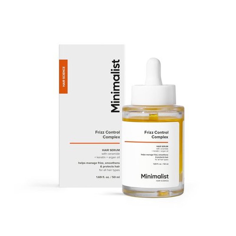 Skiennix Minimalist Frizz Control Complex - Keratin, Argan Oil & Ceramide | Smooths & Protects Hair | 1.69 fl oz / 50 ml