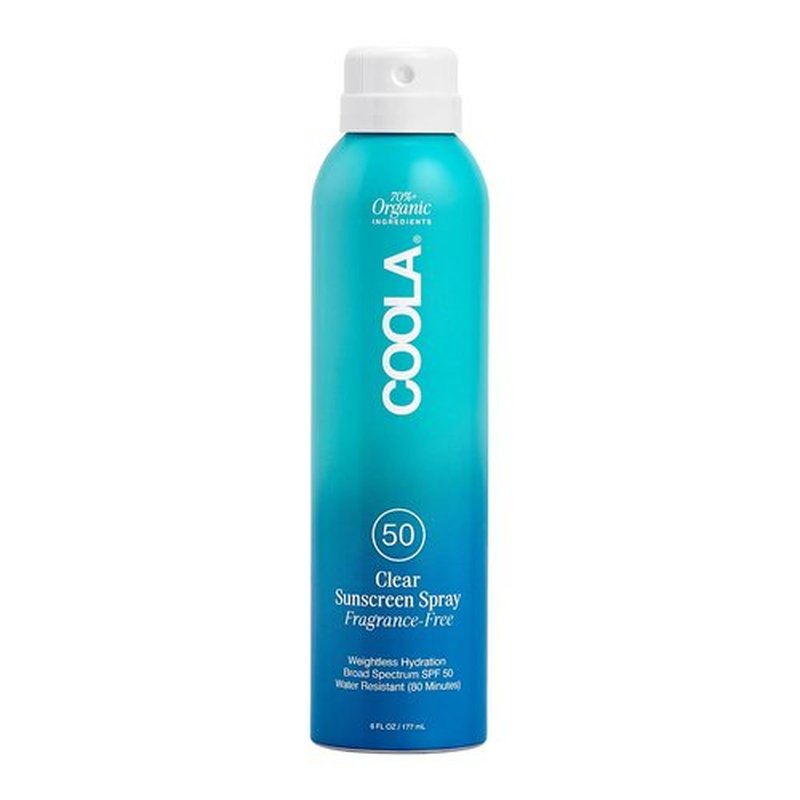 COOLA Organic Sunscreen SPF 50 - Vegan, Gluten-Free Sunblock Spray for Daily Skin Protection