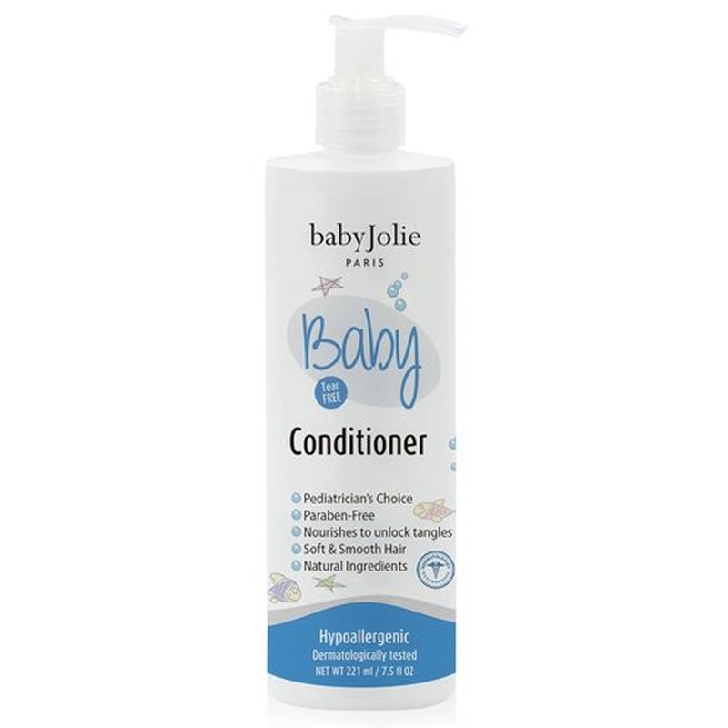 Baby Jolie Baby Hair Conditioner - Tear-Free Detangling with Shea Butter & Botanical Oils | 7.5oz (221ml)