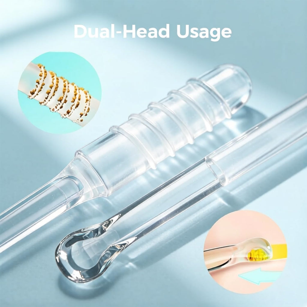 Earwax Removal Adhesive Swabs, 2026 New Reusable Earwax Removal Adhesive Swabs, Adult Spiral Ear Wax Removal Ear Scoop Remover Tool with Dust Cover Packaging (Large)