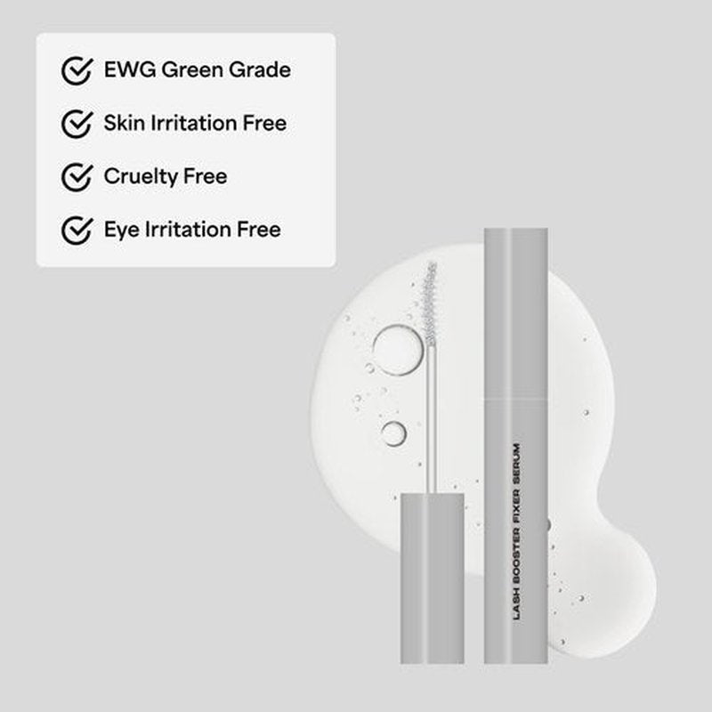 ENTROPY MAKEUP Brow & Lash Enhance Boost Fixer Serum - Eyelash Growth Serum for Fuller Lashes & Brows, Biotin & Madecassoside Nourishment, Visible Results in 14 Days, Vegan & Cruelty-Free, 0.24 Oz