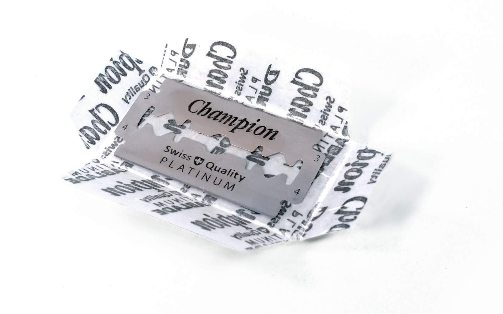 100 Champion Platinum Double Edge Razor Blades For Safety Razor - Men´s Safety Razor Blades For Shaving For Men For A Smooth And Clean Shave (1 Year Supply)