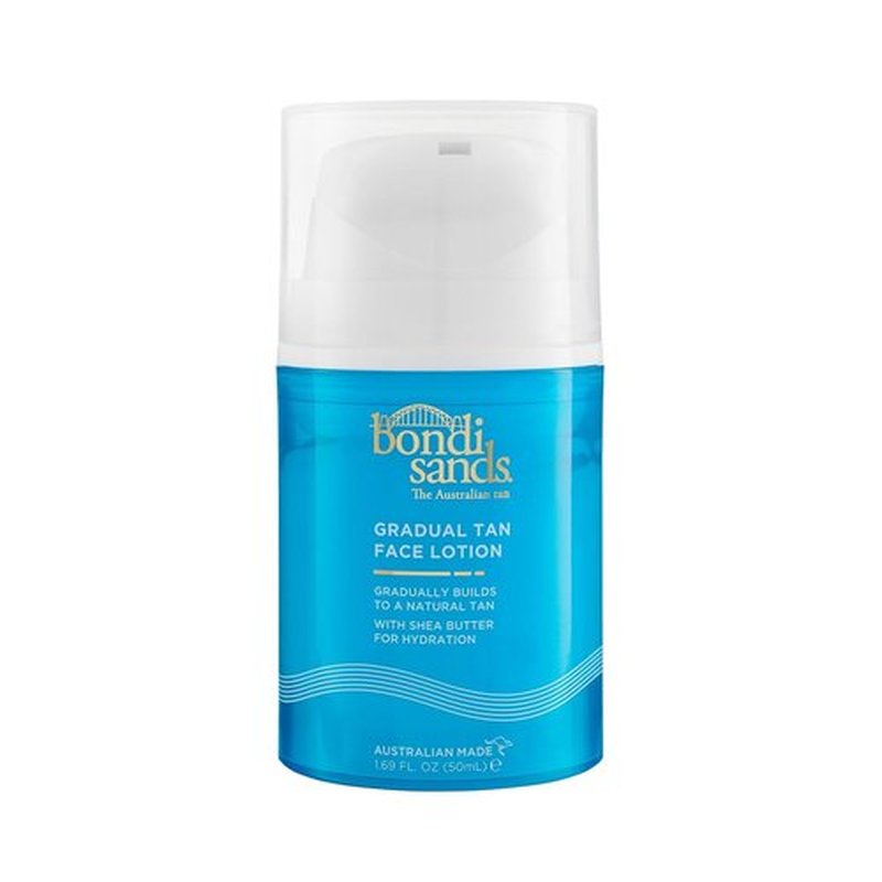 Bondi Sands Gradual Tan Face Lotion - Natural Tan Builder with Shea Butter Hydration | 1.69 FL. OZ. (50mL)
