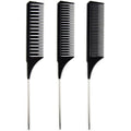 Highlighting Combs Set of 3 – Black Foiling, Pin Tail, and Weaving Combs for Precise Sectioning and Hair Highlighting – Salon Comb Pack