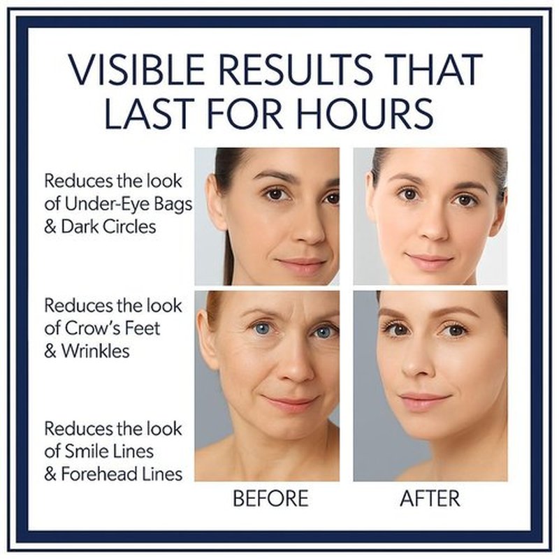 Instant Firming Eye Serum | 10ml,0.35 oz, Reduces Under-Eye Bags, Wrinkles, Dark Circles, Fine Lines & Crow's Feet – Anti-Aging Wrinkle Remover (Unscented)