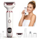 2026 LED Display Electric Razor | Skiennix Women's Wet & Dry Shaver - Painless 4-in-1 Cordless 3-Blade for Legs, Arms, Bikini