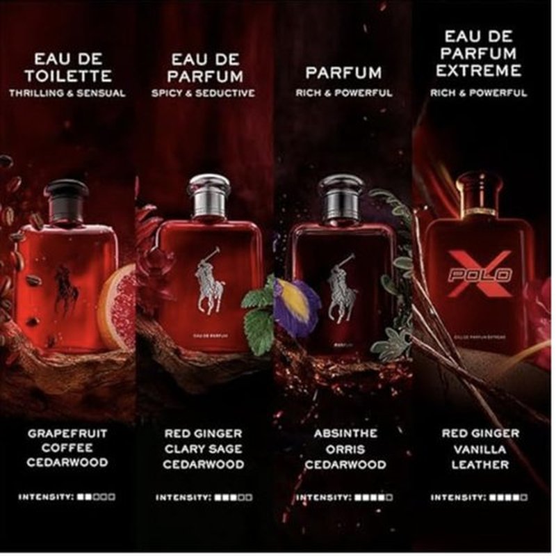 Ralph Lauren Fragrances - Polo Red Extreme Cologne for Men - Infused with Red Ginger, Vanilla & Leather