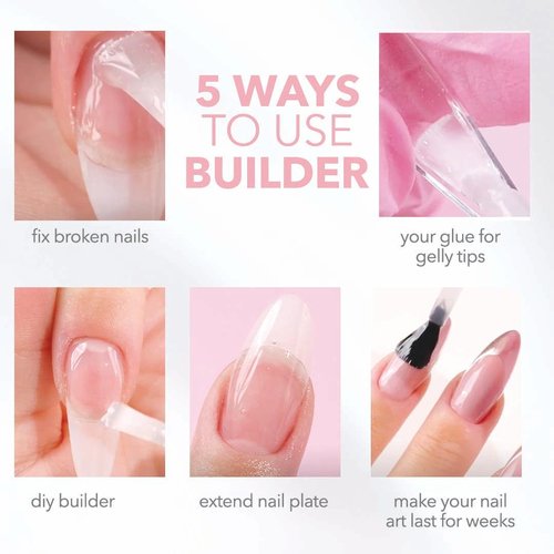 KIARA SKY Builder Gel 0.5 fl oz | Gelly Tips Soak Off