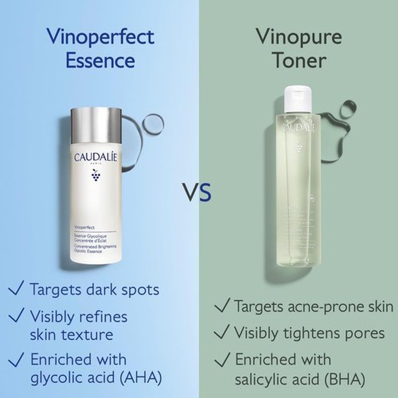 Caudalie Vinoperfect Brightening Essence, Glycolic Acid Toner - 100 mL