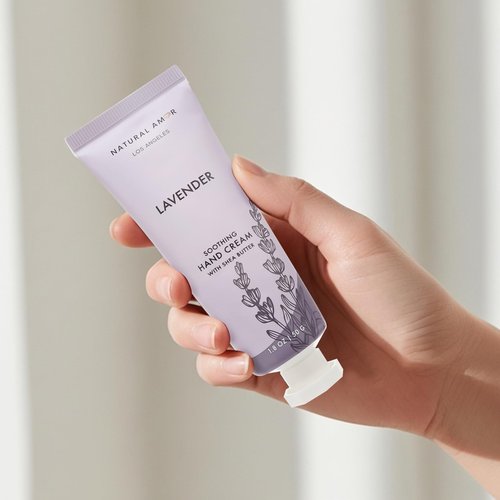 Natural Amor Hand Cream Gift Set, Lavender 2 Pack, Moisturizing Travel Size Hand Lotion with Shea Butter Nourishing Hand Care for Dry Skin