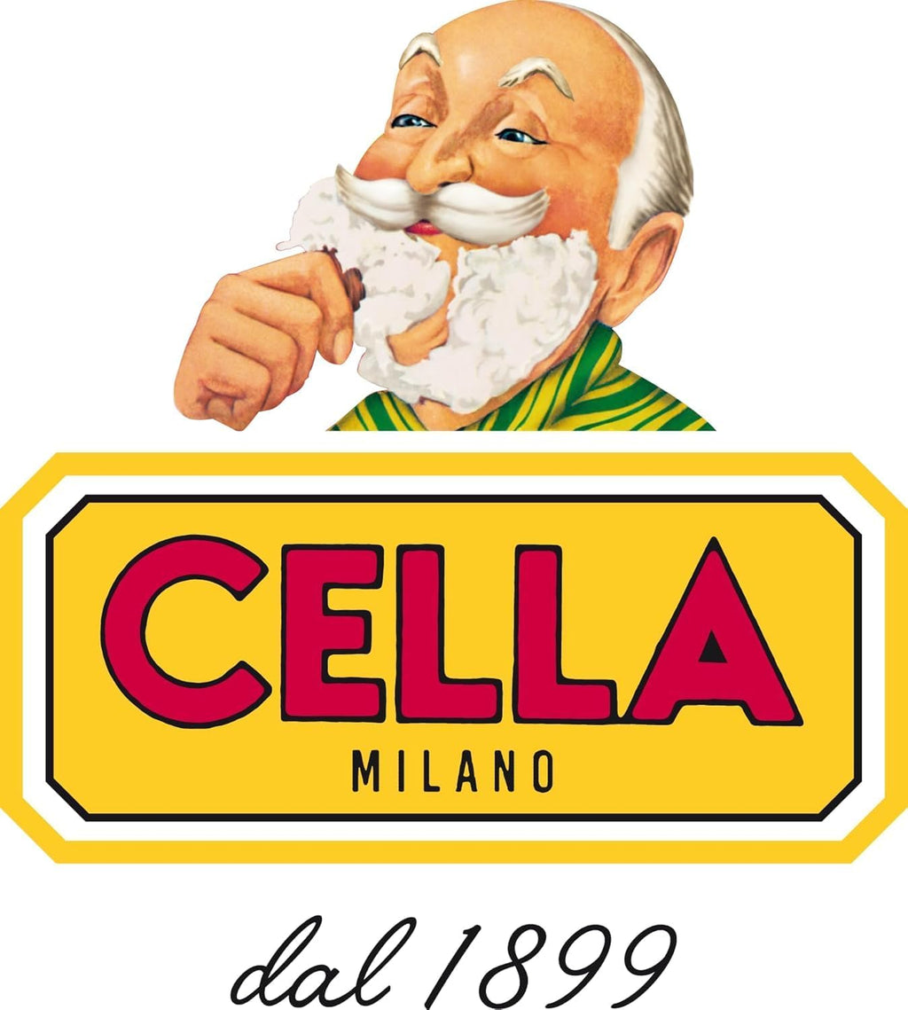 CELLA MILANO, Brushless Fast Shaving Cream for Precision Shaving, Transparent, Delivers for a Smooth Shave, Great for Prrecision Edging of Beards, Sideburns and Moustaches, 5.2 oz, Made in Italy
