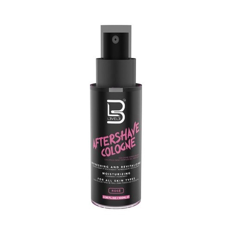 L3 Level 3 After Shave Spray Cologne - Moisturizing Formula for Soft Skin - Refreshing Rose Scent (Small)