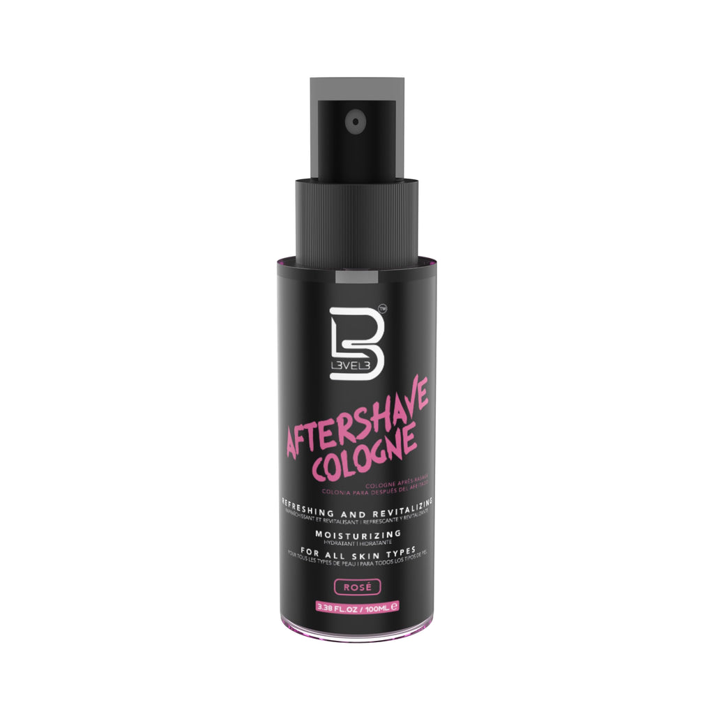 L3 Level 3 After Shave Spray Cologne - Softens Skin - Refreshes and Relieves Face and Skin - Moisturizing Formula Level Three After Shaving (Rose - Small)