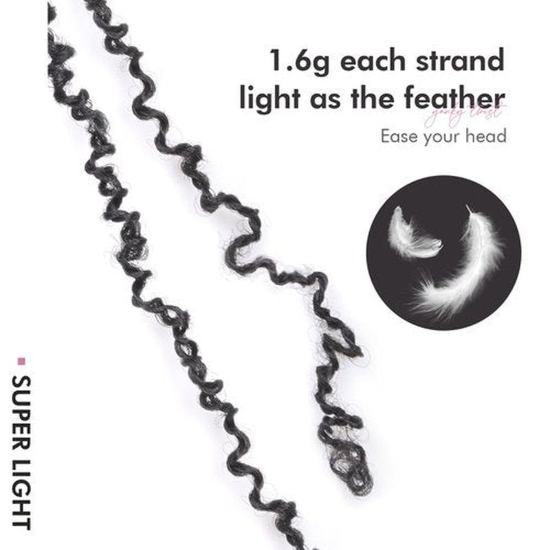 Toyotress Yanky Twist Crochet Hair - 12 Inch 2 Packs (30 Strands/Pcs) Fluffy Spring Mini Twist Short Bob Passion Twist, Natural Black Pre-Looped Crochet Braids Braiding Hair (12 Inch, 1B-2P)