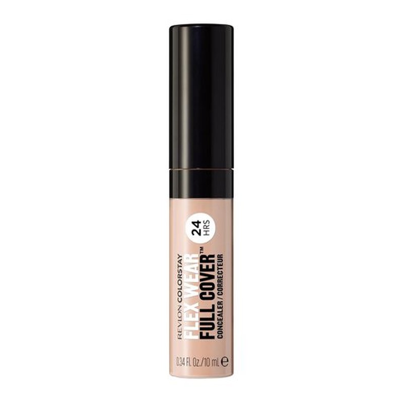 Revlon ColorStay Flex Wear Concealer - Full Coverage, Non-Creasing, Hyaluronic Acid & Vitamin E, 010 Vanilla, 0.34 Fl Oz