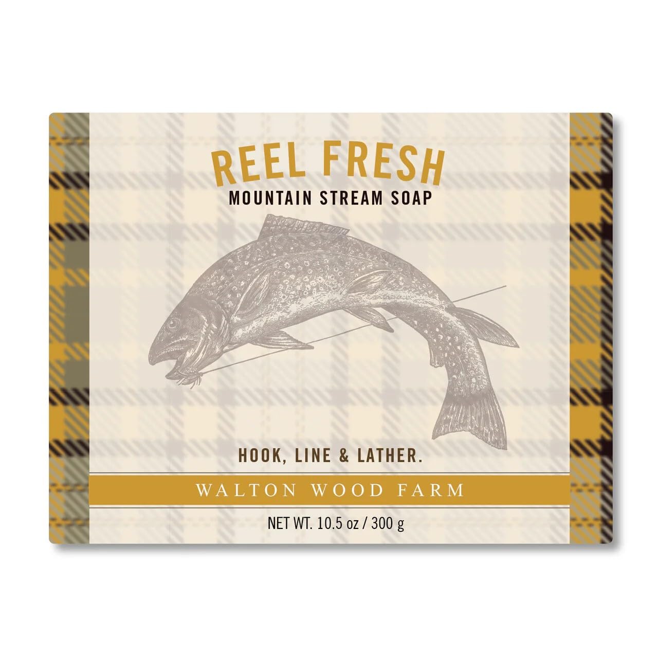 Walton Wood Farm, Reel Fresh Mountain Stream 10.5 oz Soap Bar