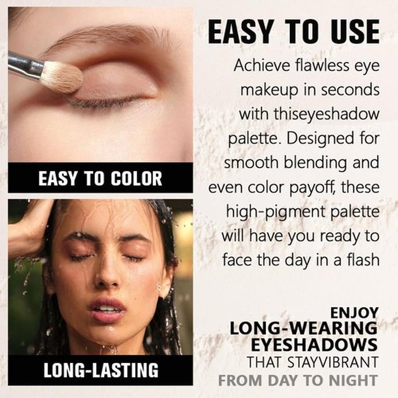 Skiennix Matte White Single Eyeshadow - Neutral Cream Powder, Pigmented & Waterproof, Perfect Gift for Women