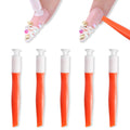 Furtherpretty 5PCS Press-On Nail Applicator Tool Set, Press-On Nail Holder & Removal Tools with Silicone Suction Cup and Nail Lifter Pry Bar, Damage-Free Fake Nail Tips Remover for Home Manicure