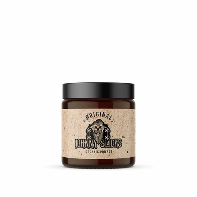 Johnny Slicks Thinning Hair Kit - Supports Hair & Scalp Health with Beard Wash, Beard Oil & Pomade - Made with Organic Ingredients - Tea Tree, Argan & Jojoba - Rugged Scent