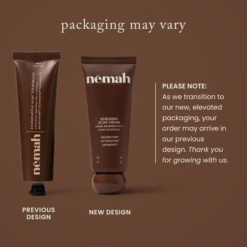 Nemah Restorative Scar Treatment, C Section Recovery, Scar Cream for Surgical Scars, Ideal to Reduce the C Section and Acne Marks, Dermatologist Approved, Antioxidant Rich, Vegan Formula, 1 oz