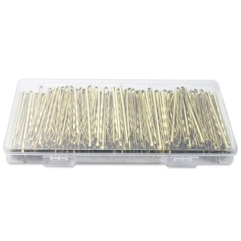 2.76'' Large Bobby Pins Blonde, AITRAI 240PCS Jumbo Hair Bobby Pins Big Gold Long Hair Pins for Women Thick Hair with Box