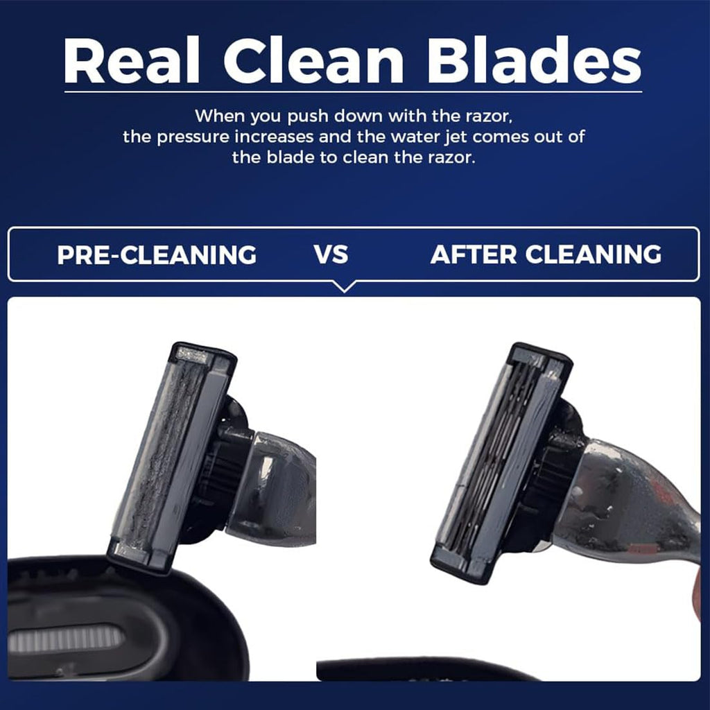 Razor Rinser - Men's Portable Shaver Cleaner For Hand Shavers, Quick Cleaning To Prevent Clogged Razors And Dirty Sinks (1 Pcs)