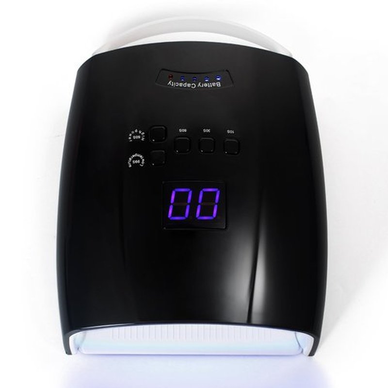 48 Watt UV LED Nail Lamp Rechargeable Cordless Gel UV Light for Nails, Professional Nail Dryer with 5 Timer Setting & Auto Sensor,Wireless Fast UV Nail Light Curing Lamp for Salon & Home