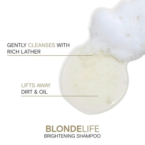 Joico Blonde Life Brightening Shampoo - Sulfate-Free Formula for Soft, Smooth Blonde Hair with Monoi & Tamanu Oil