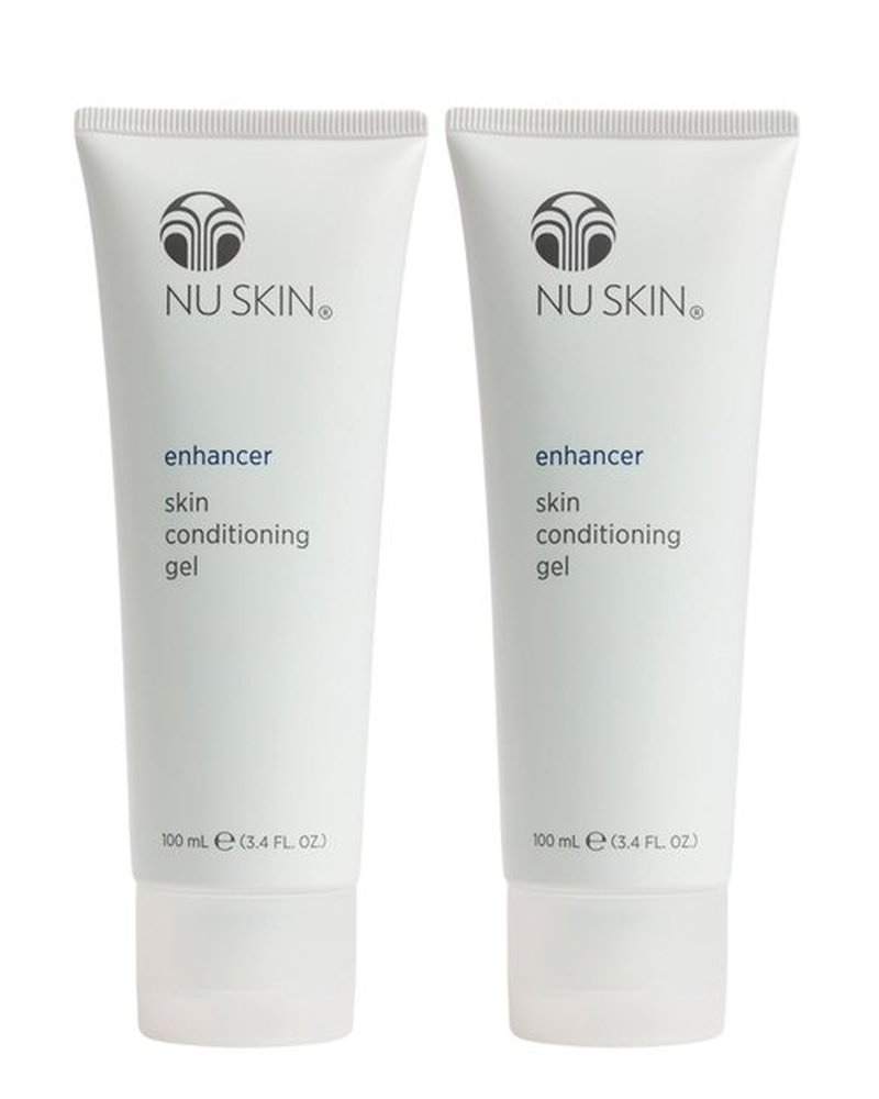 Nu Skin Enhancer Skin Conditioning Gel | Aloe Vera-Infused Soothing Formula for Ultimate Skin Comfort, Hydration, and Versatility in Skincare Routines | Lightweight Moisturizer | 3.4 Fl Oz | 2 Pack