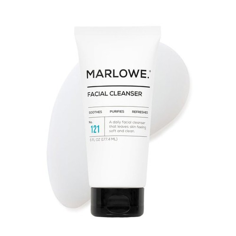 Marlowe. No. 121 Facial Cleanser - Daily Men's Face Wash with Natural Extracts & Antioxidants, 6 oz