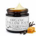 Faith and Grace Organics Beef Tallow Balm for Skin, Organic Tallow Cream with Vanilla and Manuka Honey, All-purpose Moisturizer for Face and Body- 2 oz