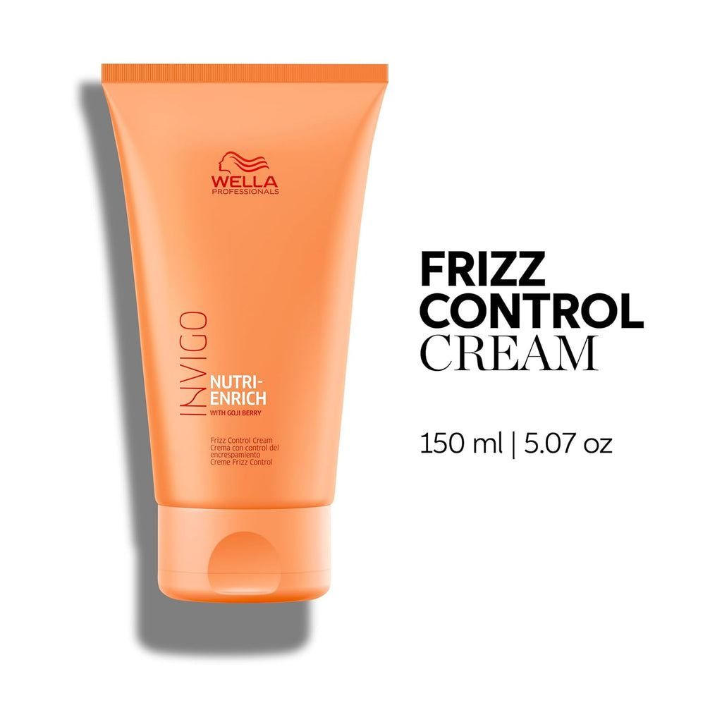 Wella Professionals Invigo Nutri-Enrich Bundle - Leave-In Wonder Balm & Frizz Control Cream | Deep Nourishment for Dry Hair