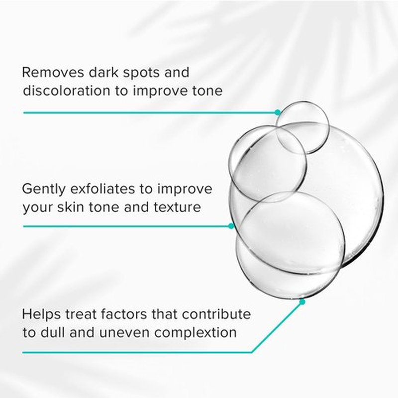 ClarityRx Brighten It 10% Lactic Acid Solution, Natural Plant-Based Exfoliating Face Treatment for Dark Spots, Discoloration & Uneven Skin (2 fl oz)
