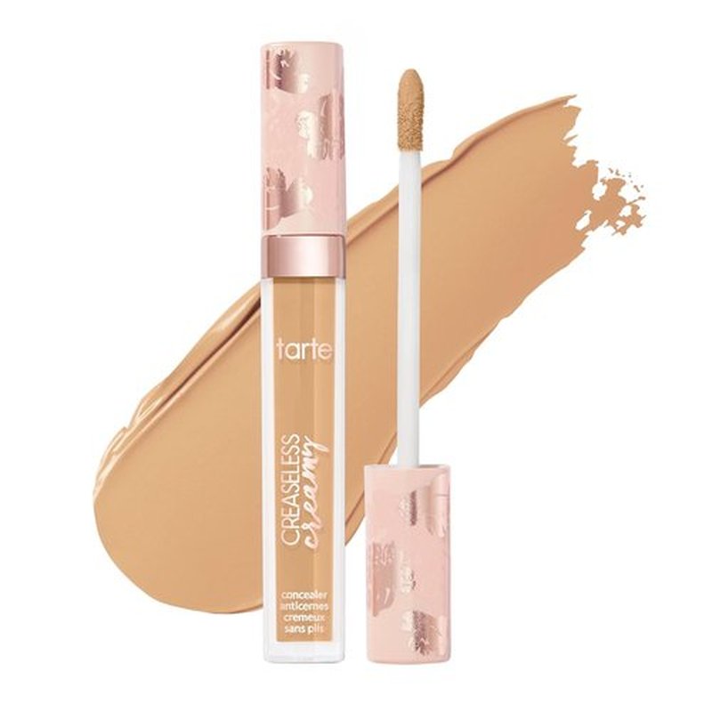 Tarte Creaseless Creamy Full-Coverage Concealer - Waterproof Longwear with Vitamin E & Niacinamide for Dark Circles & Blemishes | Vegan & Cruelty-Free