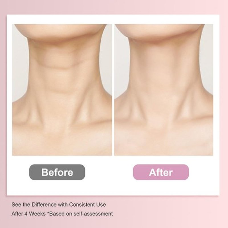 Neck Firming Cream with Gua Sha Tool, Neck Tightening Cream for Crepey Skin, Moisturizing and Lifting Neck Cream for Fine Lines and Sagging Skin