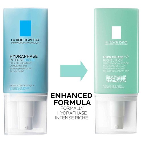 La Roche-Posay Hydraphase Intense Riche Moisturizer - Hydrating Hyaluronic Acid Formula for Dehydrated Skin