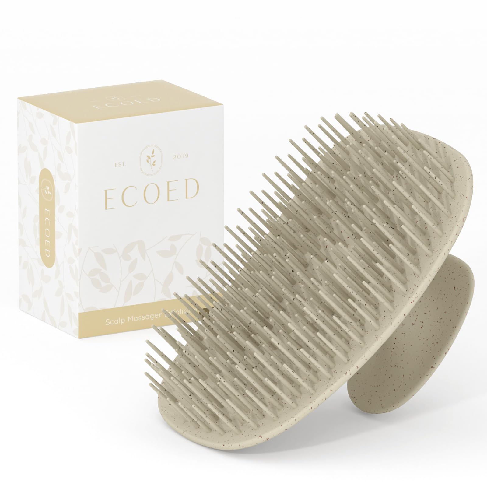 Scalp Massager Shampoo Brush, Scalp Scrubber for Short, Medium Hair,Natural